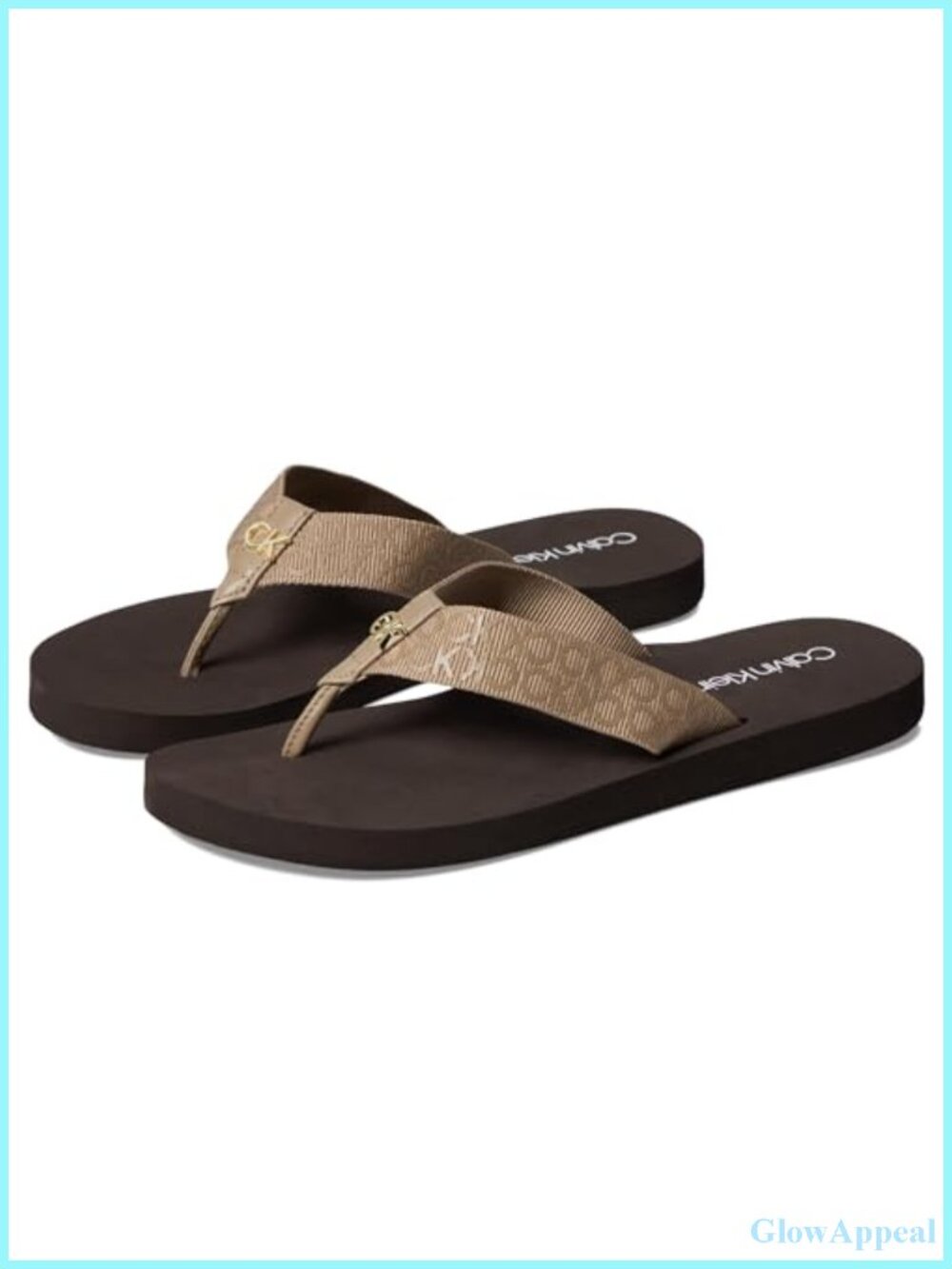 Calvin Klein Caluha Slip-On Flip-Flop Sandals EVA Rubber Comfort Casual